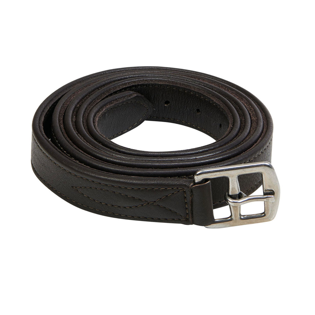 Acavallo Double Stirrup Leathers - Dark Brown