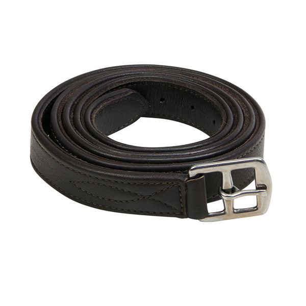 Acavallo Double Stirrup Leathers - Dark Brown