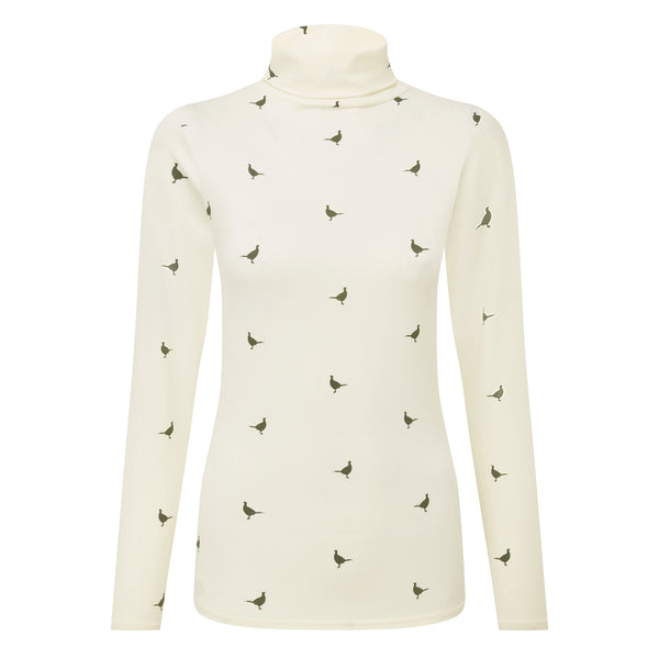 Schoffel Ladies Malham Top - Dark Khaki Green Pheasant
