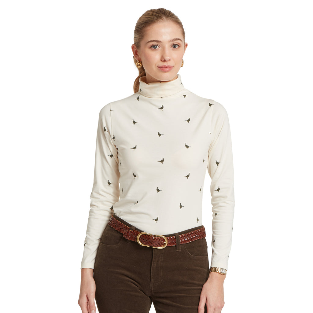 Schoffel Ladies Malham Top - Dark Khaki Green Pheasant