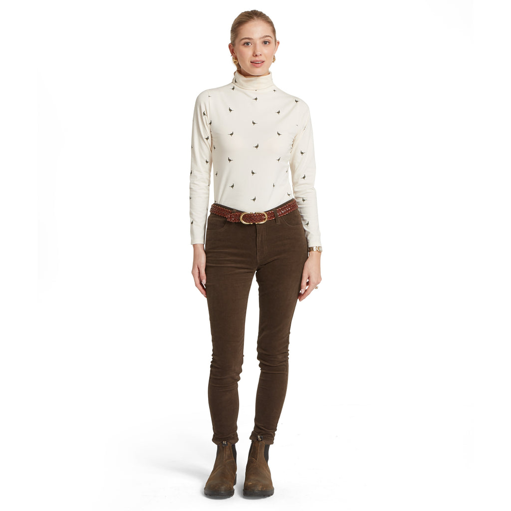 Schoffel Ladies Malham Top - Dark Khaki Green Pheasant