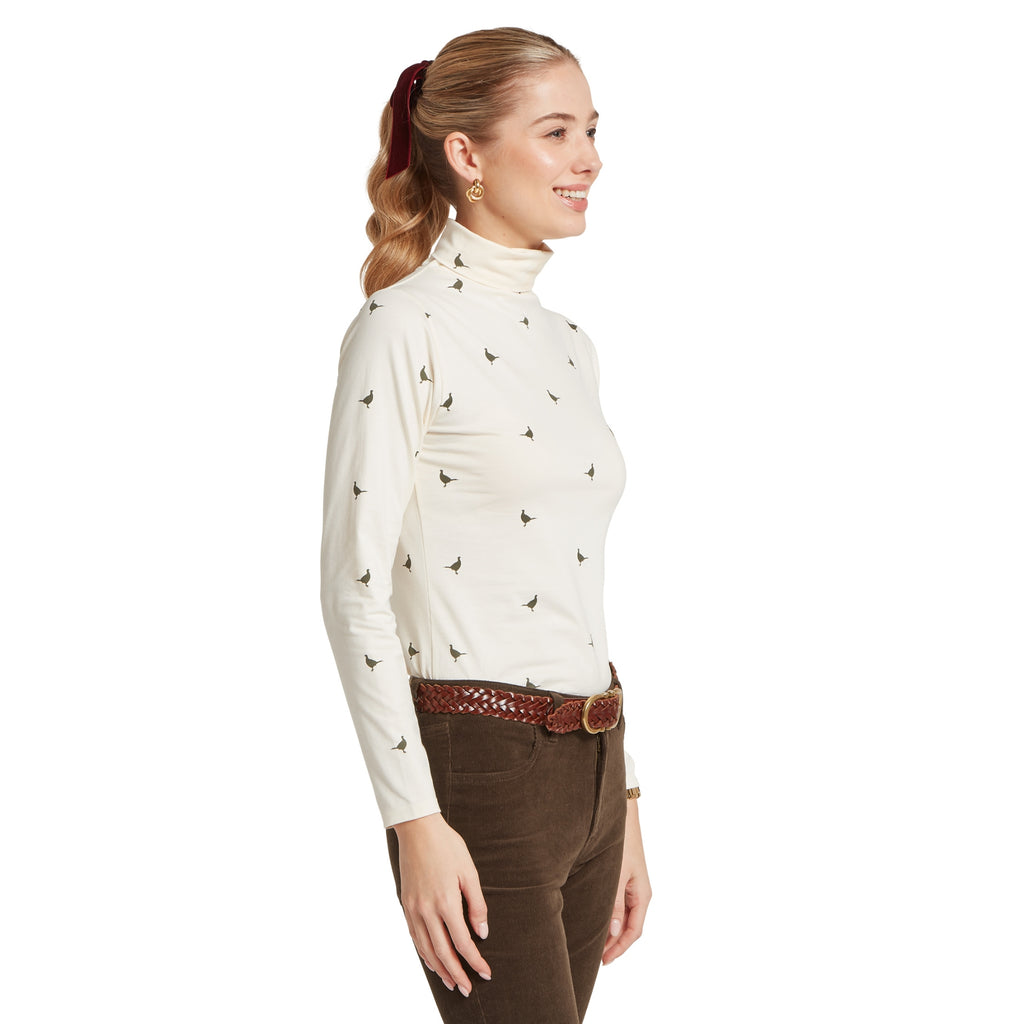 Schoffel Ladies Malham Top - Dark Khaki Green Pheasant