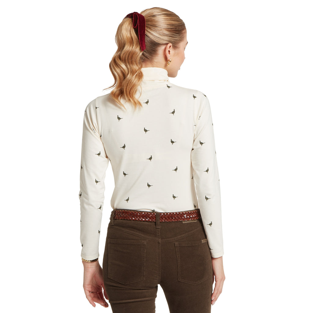 Schoffel Ladies Malham Top - Dark Khaki Green Pheasant