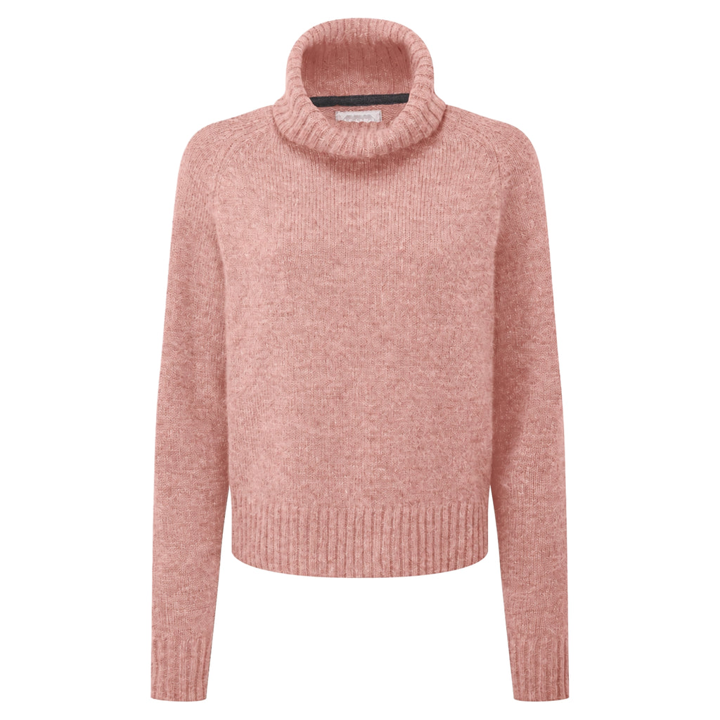 Schoffel Ladies Sutton Roll Neck Jumper - Dusky Pink