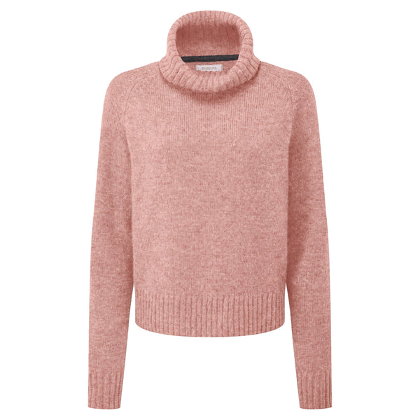 Schoffel Ladies Sutton Roll Neck Jumper - Dusky Pink