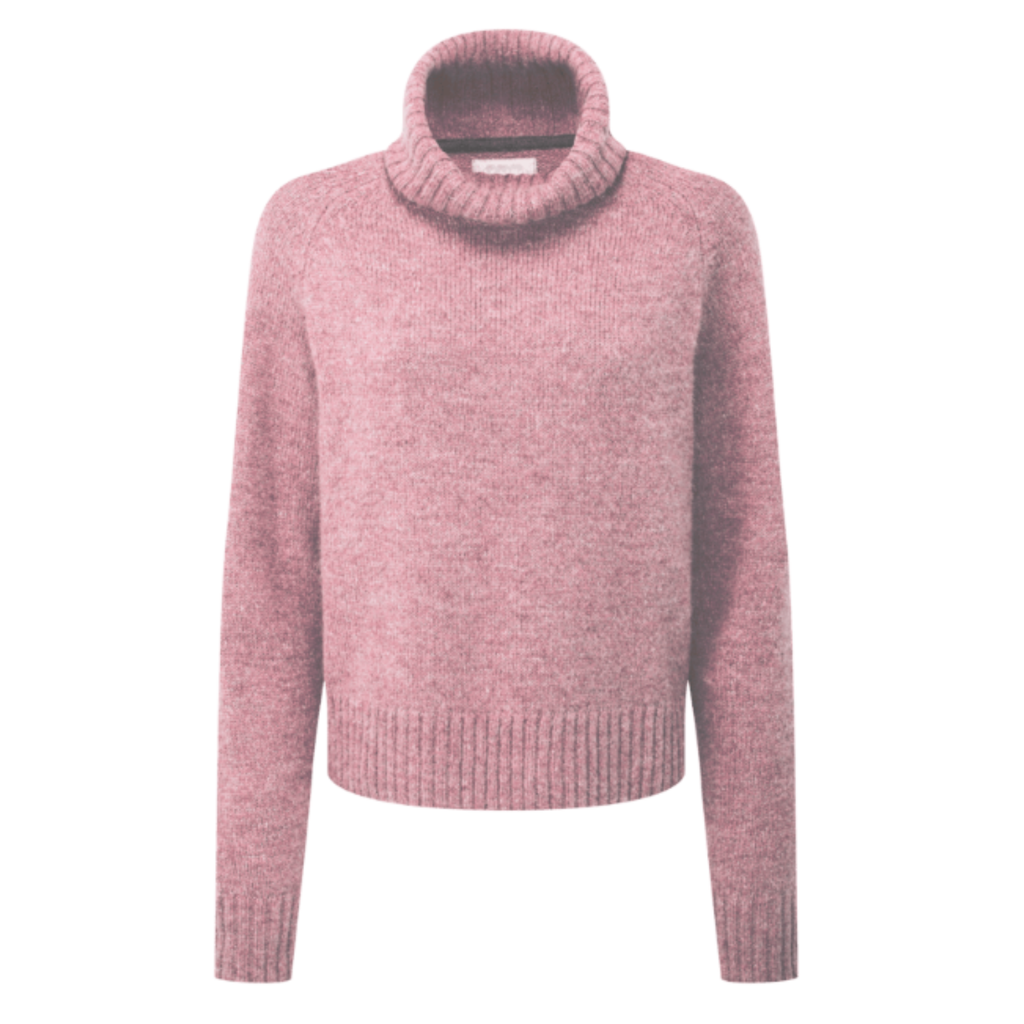 Schoffel Ladies Sutton Roll Neck Jumper - Dusky Pink