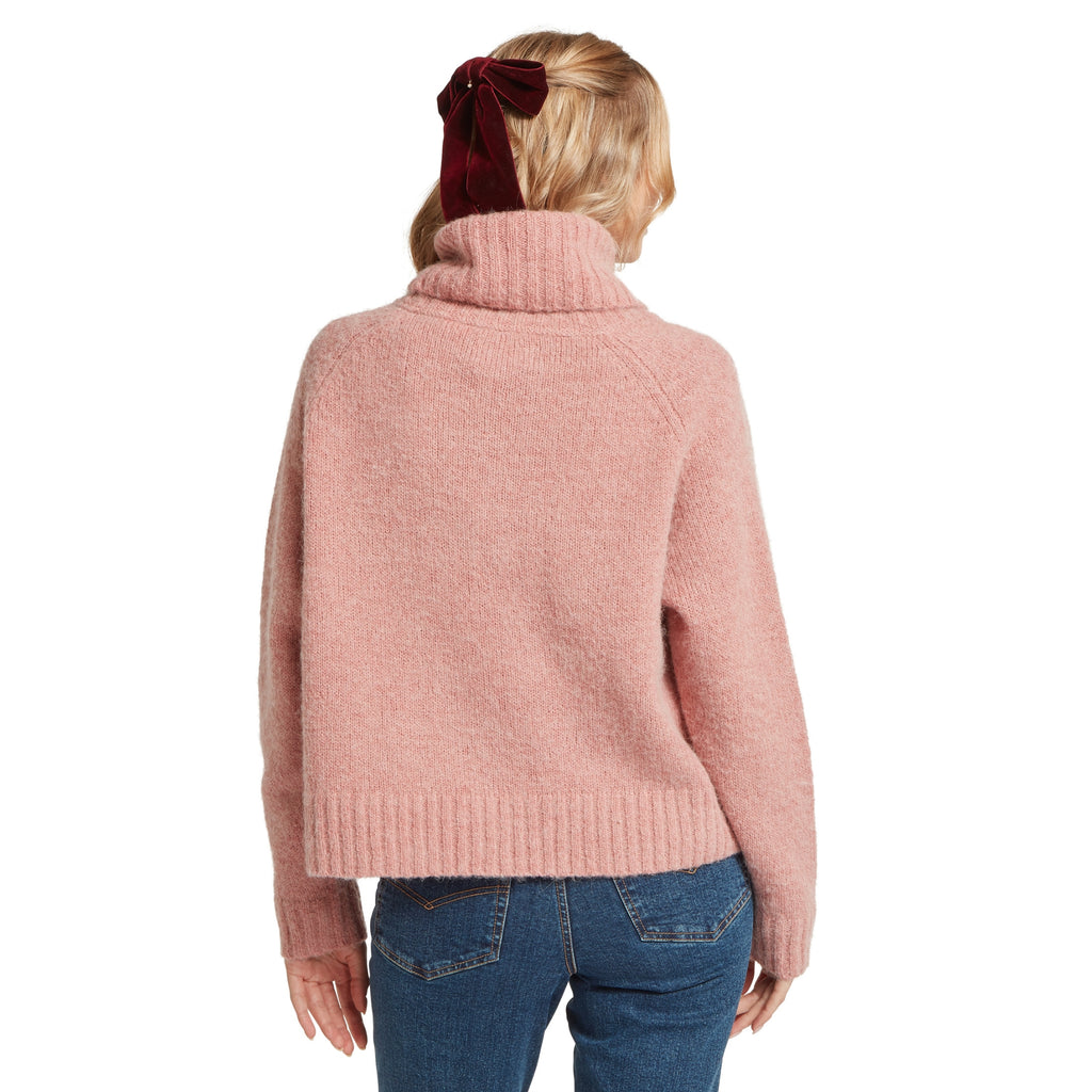 Schoffel Ladies Sutton Roll Neck Jumper - Dusky Pink