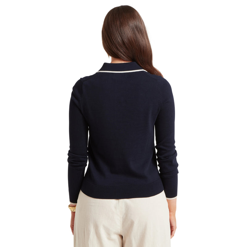 Schoffel Ladies Portloe Jumper - Navy/Dove