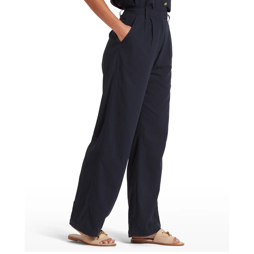 Schoffel Ladies Dahlia Linen Trousers - Navy