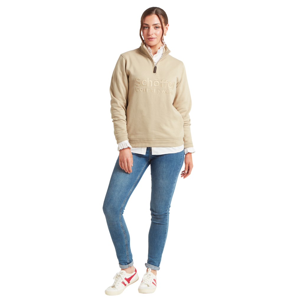 Schoffel Ladies St Issey Sweat - Cobblestone