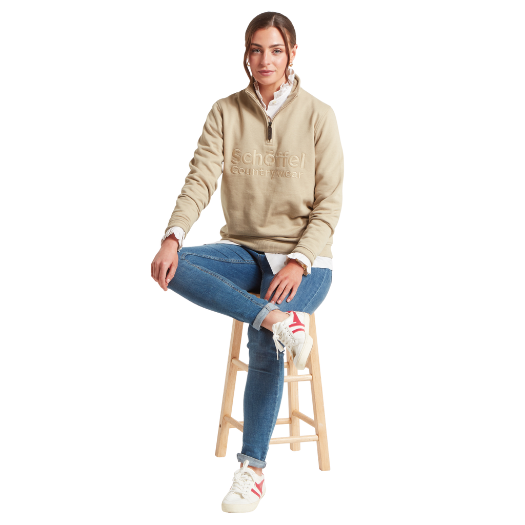 Schoffel Ladies St Issey Sweat - Cobblestone