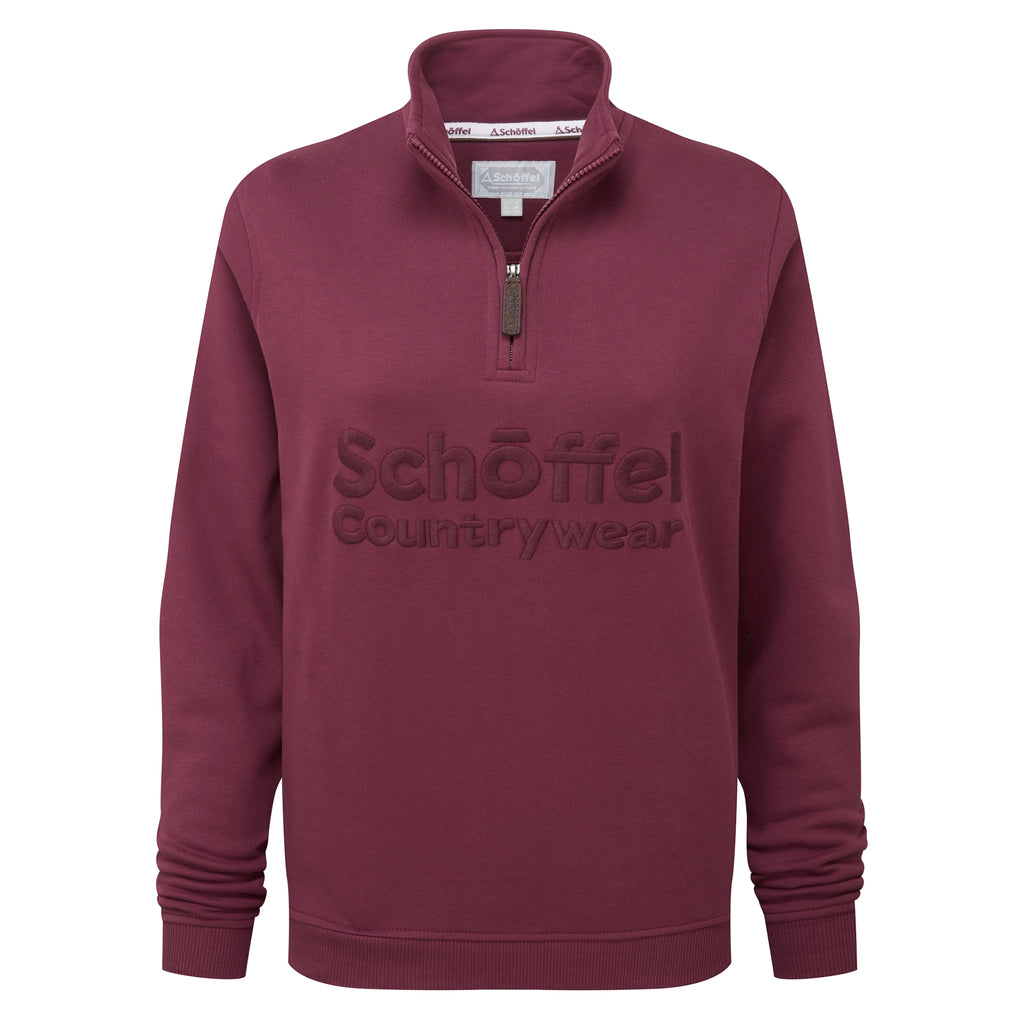 Schoffel Ladies St Issey Sweatshirt -  Burgundy