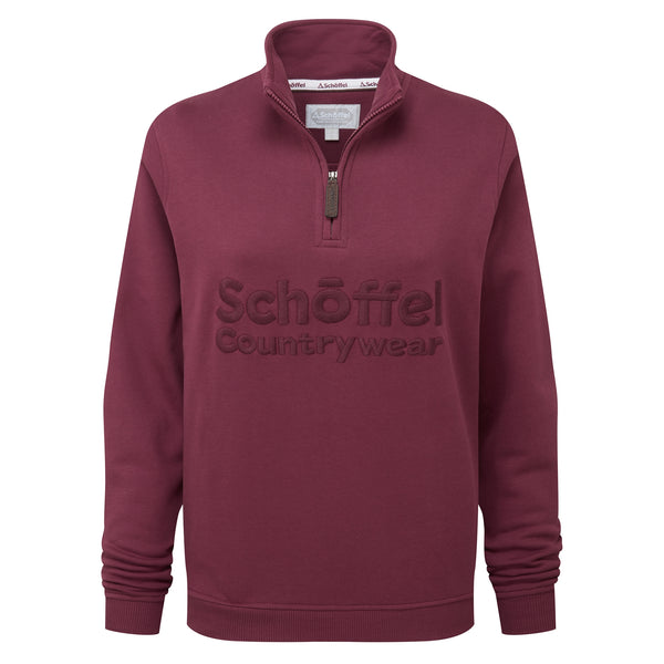 Schoffel Ladies St Issey Sweatshirt -  Burgundy