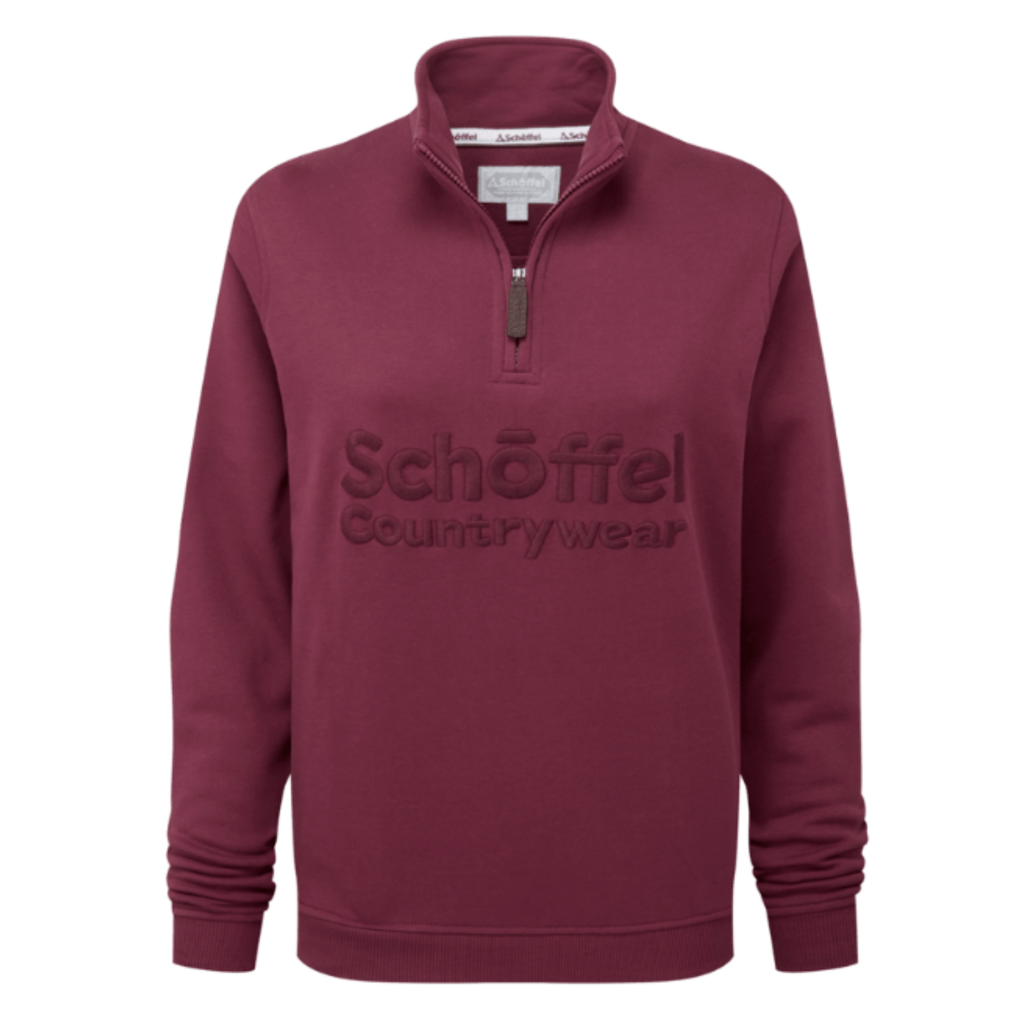 Schoffel Ladies St Issey Sweatshirt -  Burgundy