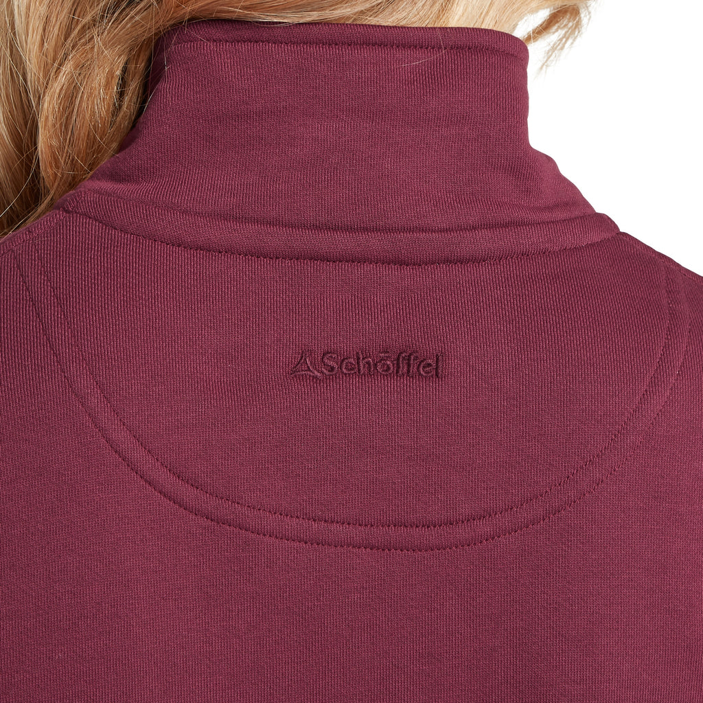 Schoffel Ladies St Issey Sweatshirt -  Burgundy