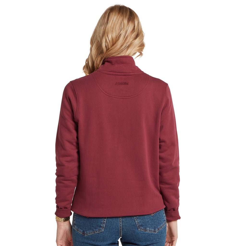 Schoffel Ladies St Issey Sweatshirt -  Burgundy