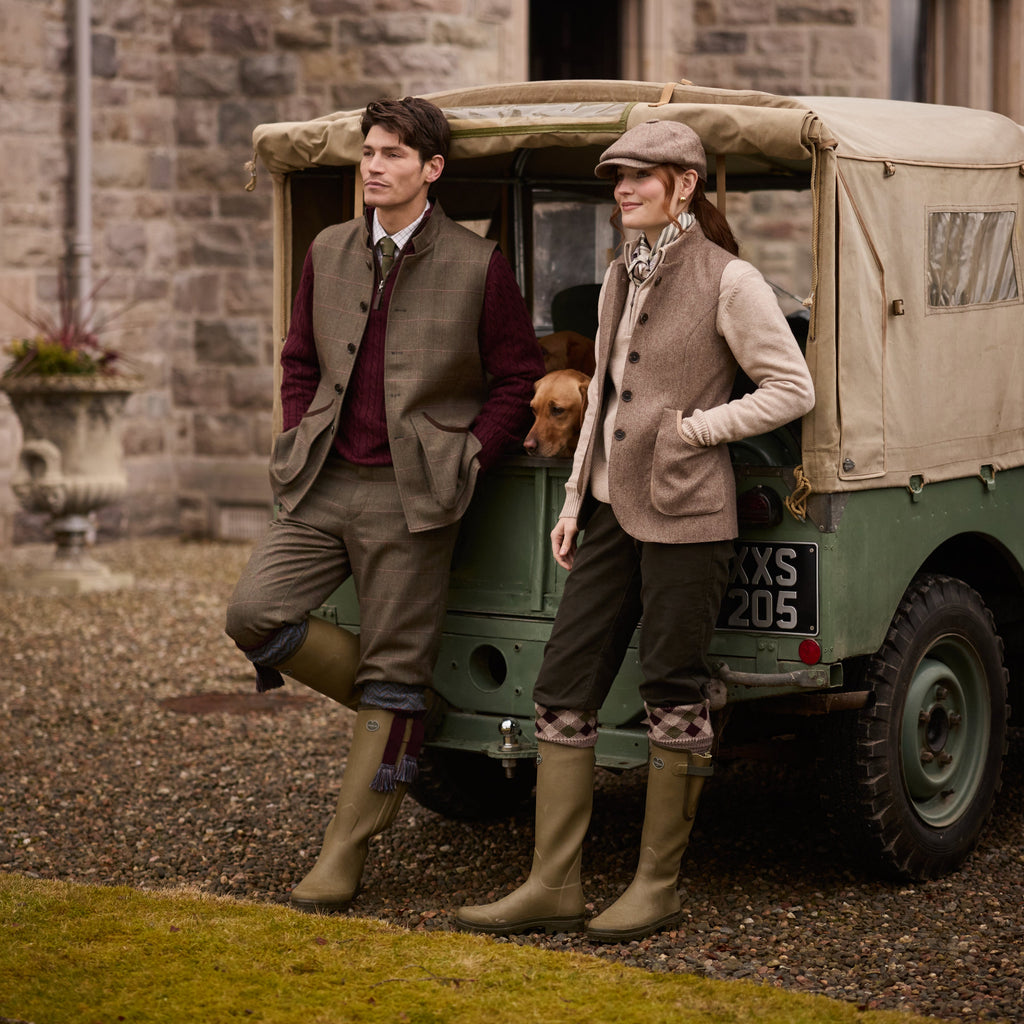 Schoffel Mens Holcot Tweed Waistcoat - Lochlane Tweed