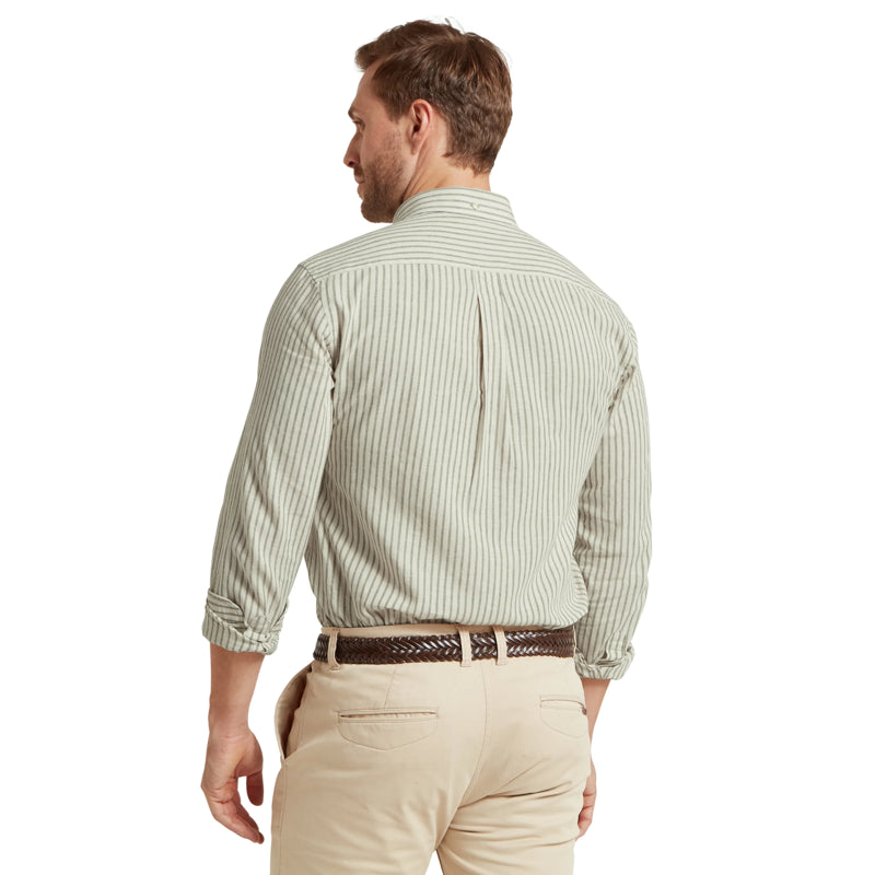 Schoffel Mens Walsingham Shirt - Agave Green Stripe
