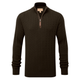 Schoffel Mens Calton Cotton Cashmere Cable 1/4 Zip Jumper - Loden Green
