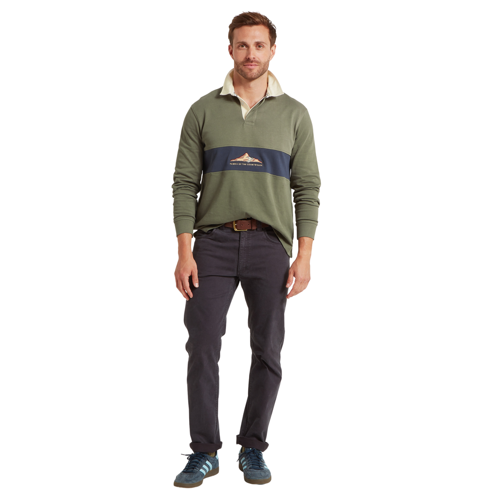 Schoffel Mens Saunton Rugby Top - Beetle Green