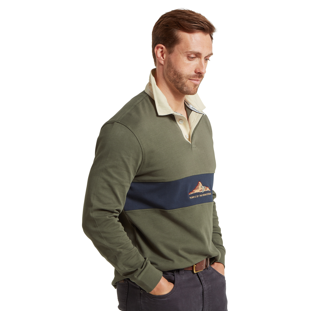Schoffel Mens Saunton Rugby Top - Beetle Green