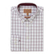 Schoffel Mens Halesworth Tailored Shirt - Burgundy Check