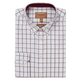 Schoffel Mens Halesworth Tailored Shirt - Burgundy Check