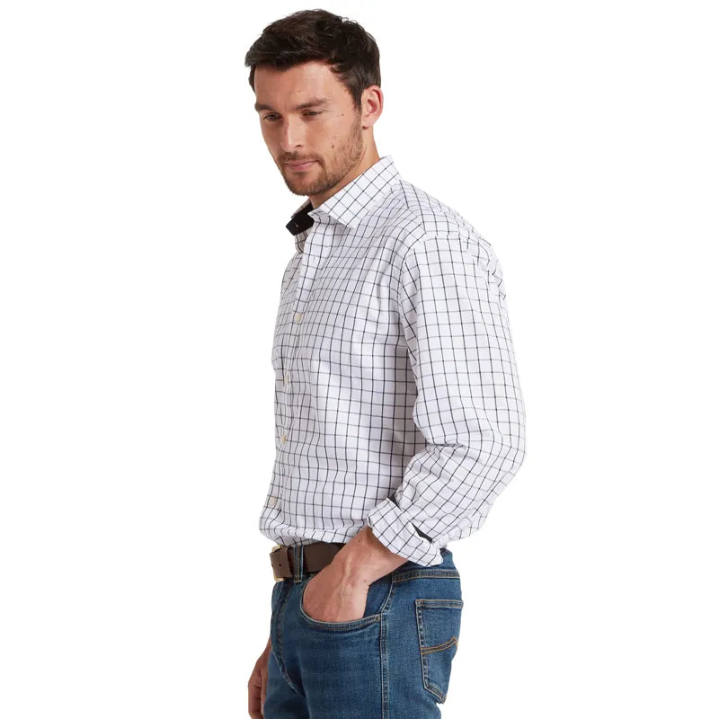 Schoffel Mens Halesworth Tailored Shirt - Blue Check