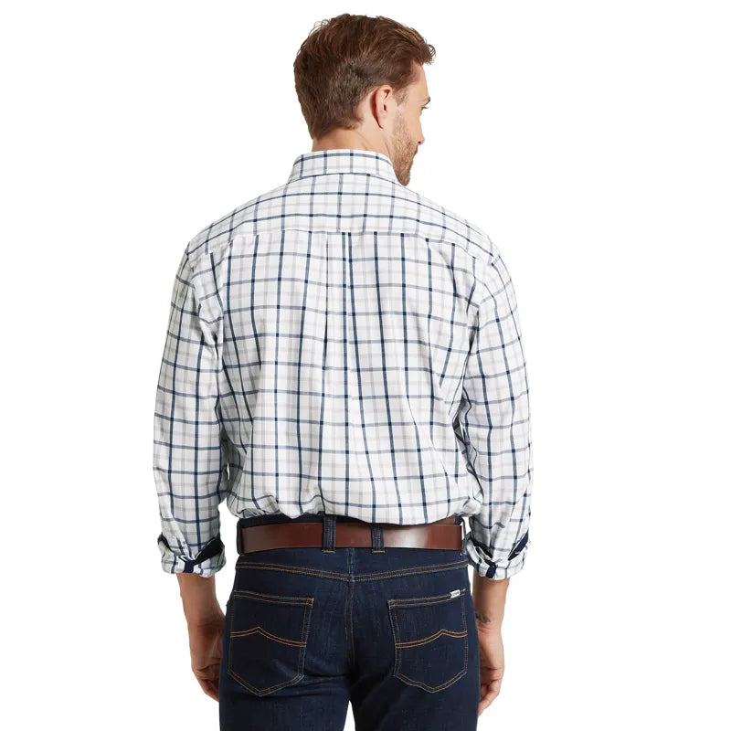 Schoffel Mens Brancaster Classic Shirt - Oxford Navy Check