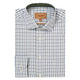 Schoffel Mens Milton Tailored Shirt - Blueberry/Dark Khaki Green