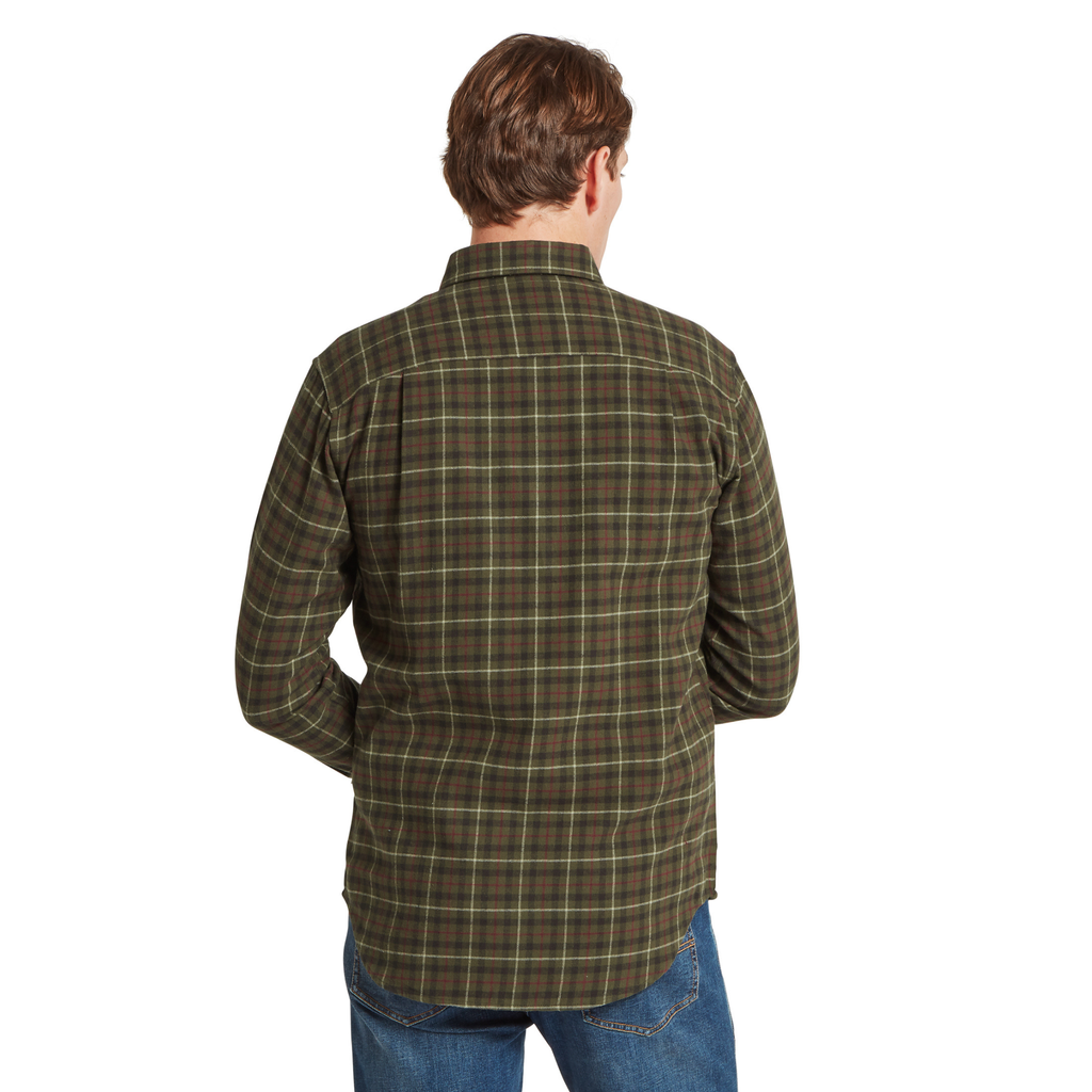 Schoffel Mens Akenham Shirt - Dark Khaki Green