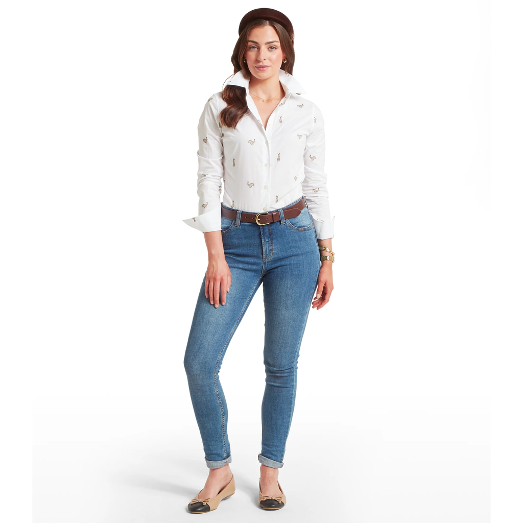 Schoffel Ladies Norfolk Shirt - Painted Hare