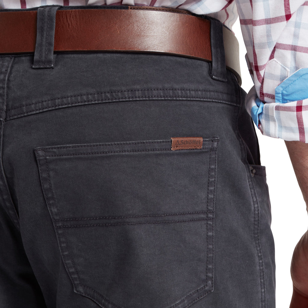 Schoffel Mens Canterbury 5 Pocket Jean - Charcoal