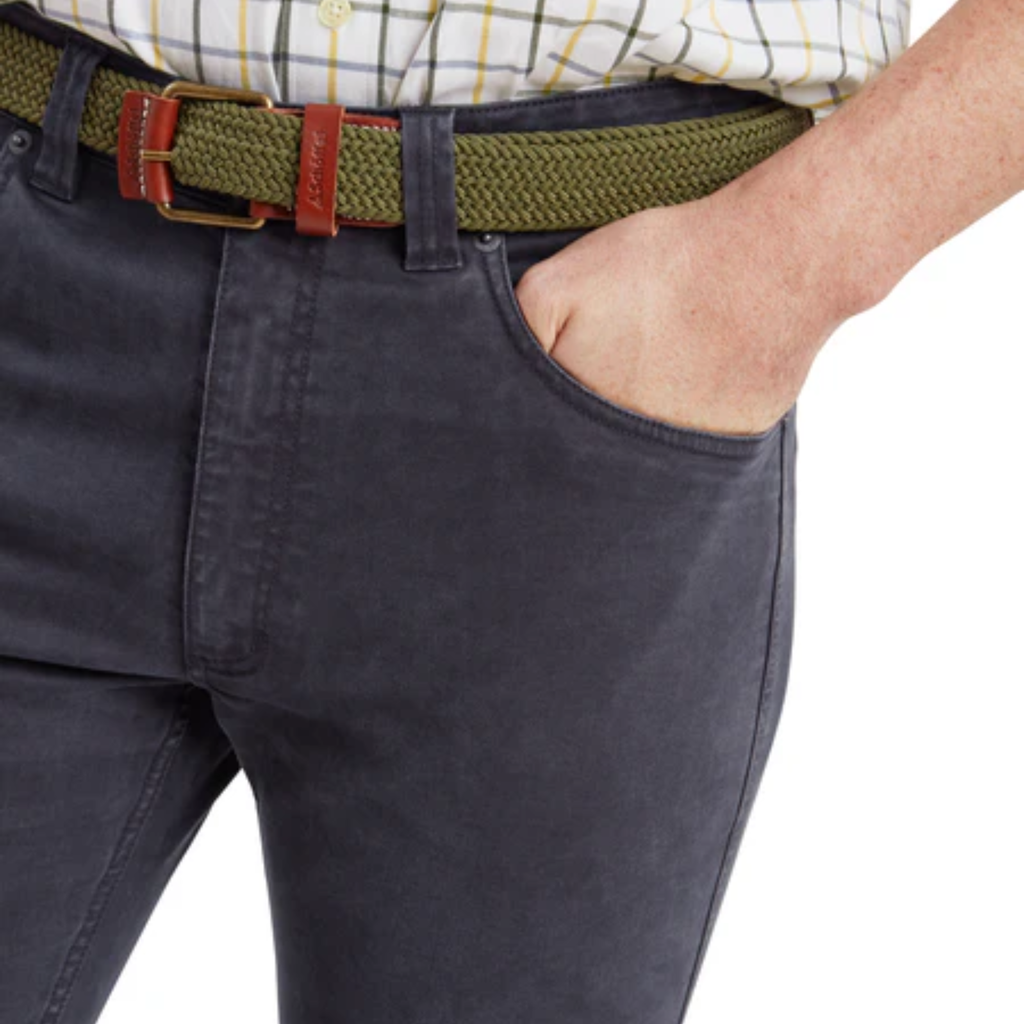 Schoffel Mens Canterbury 5 Pocket Jeans - Charcoal