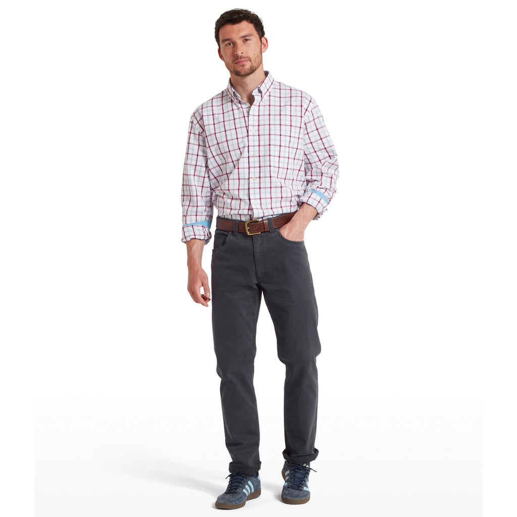Schoffel Mens Canterbury 5 Pocket Jean - Charcoal