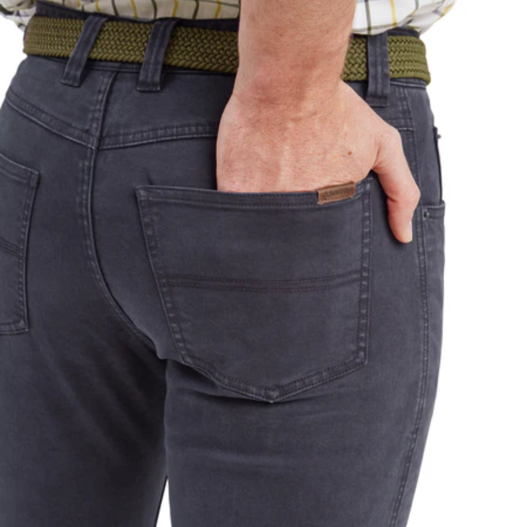 Schoffel Mens Canterbury 5 Pocket Jeans - Charcoal