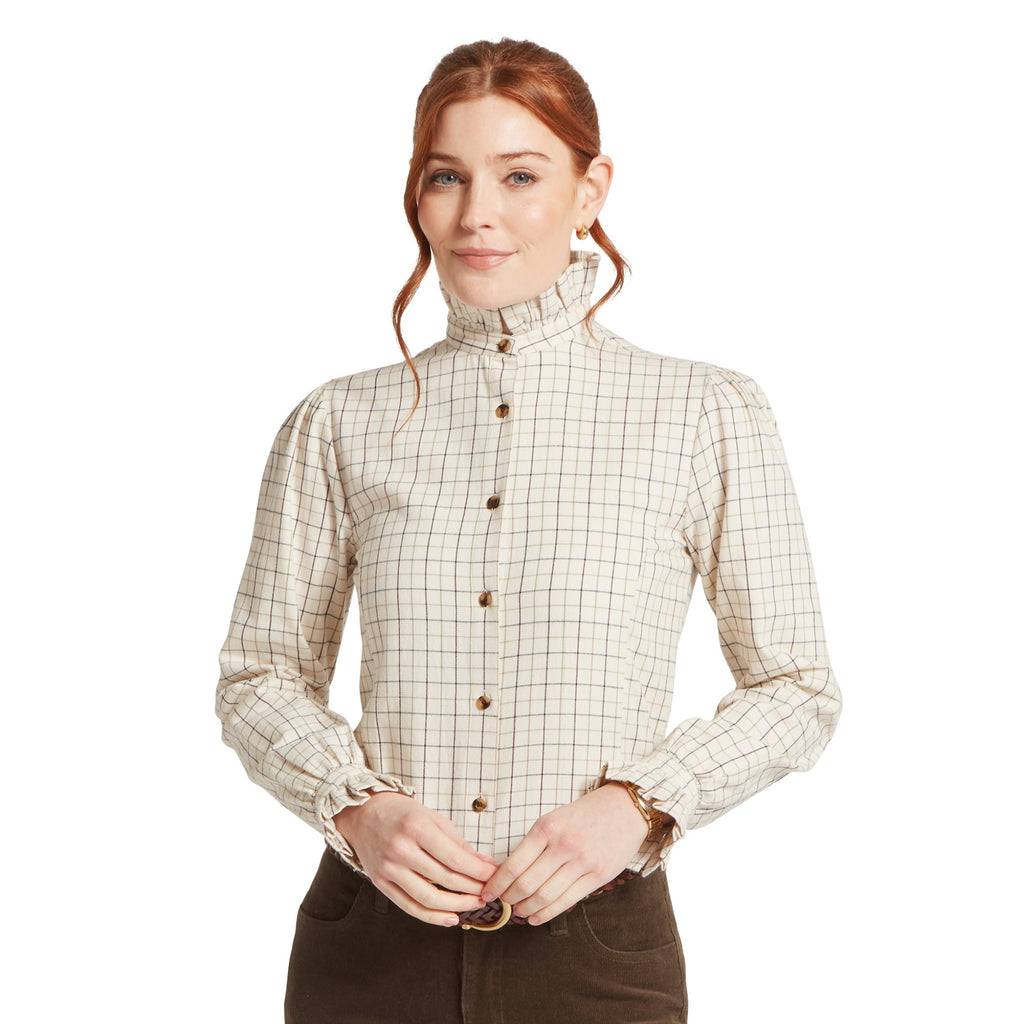 Schoffel Ladies Sheringham Shirt - Beetroot Check