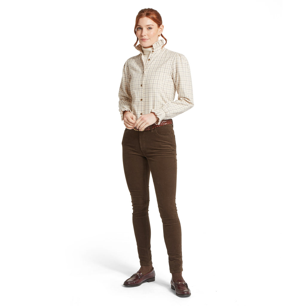 Schoffel Ladies Sheringham Shirt - Beetroot Check