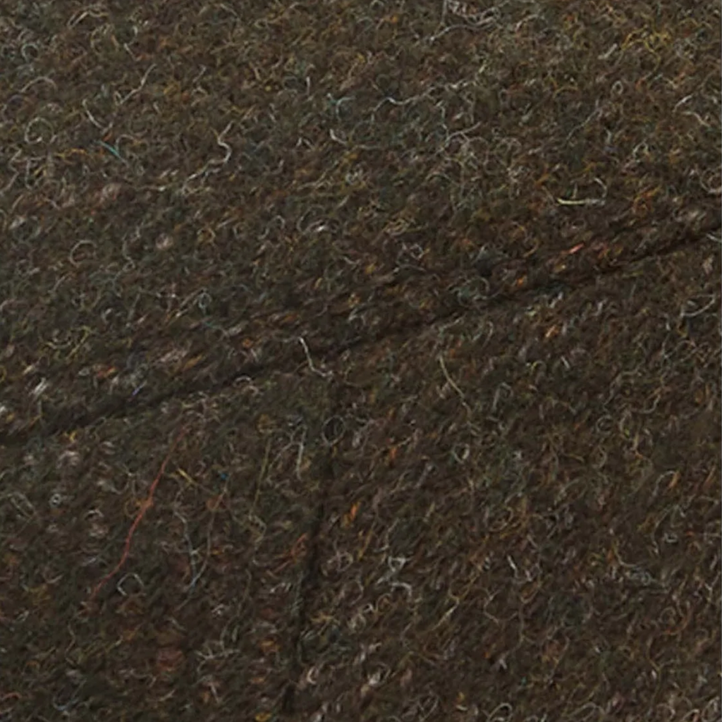 Schoffel Tweed Classic Cap - Dark Olive Herringbone Tweed