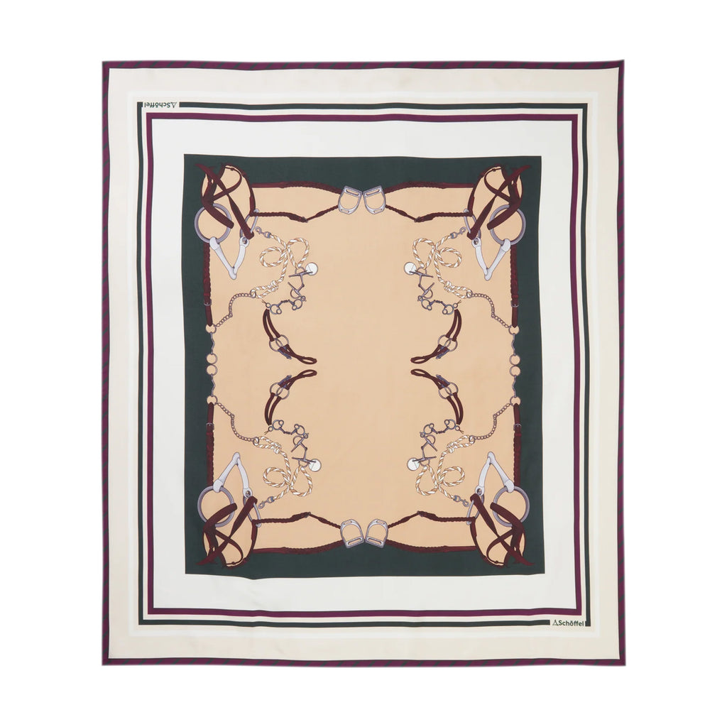 Schoffel Hathersage Silk Scarf - Bridle Stripe