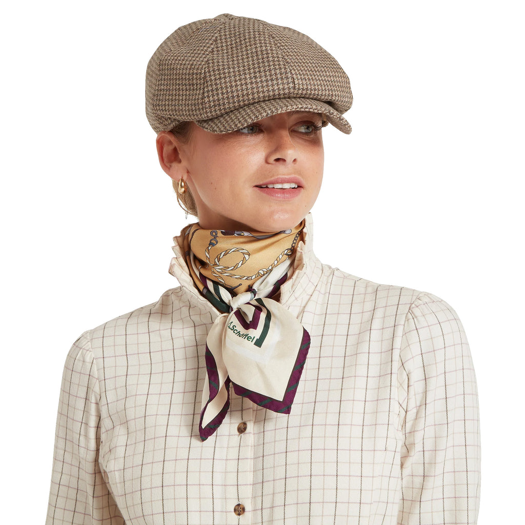 Schoffel Hathersage Silk Scarf - Bridle Stripe
