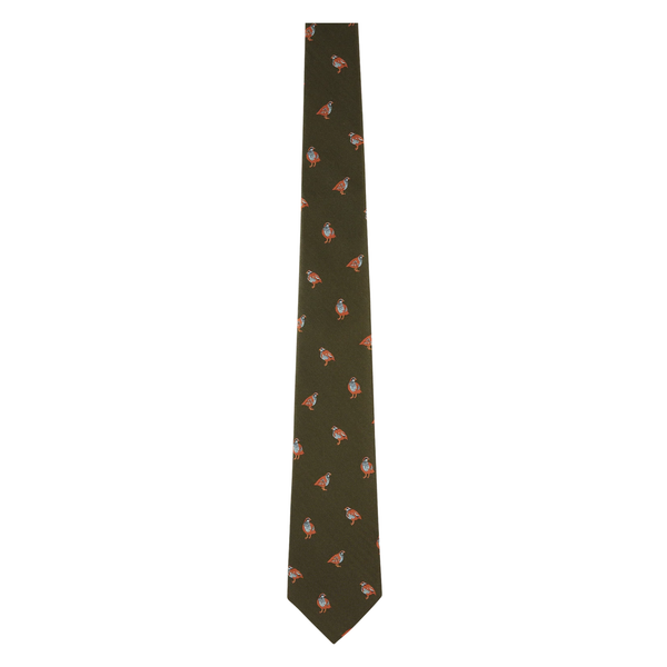 Schoffel Ashford Silk Tie - Forest French Partridge
