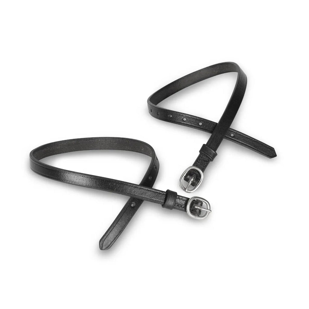 Shires Velociti GARA Leather Spur Straps -  Black