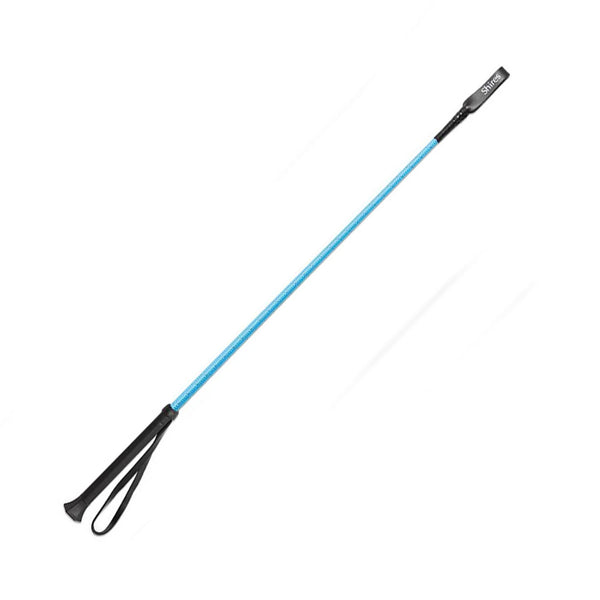 Shires Reflective Thread Stem Whip - Bright Blue