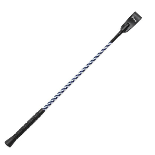 Shires Rubber Grip Whip - Navy/White