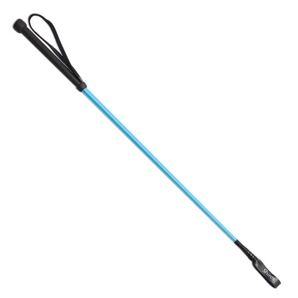 Shires Kids Thread Stem Whip - Bright Blue 24 Inch