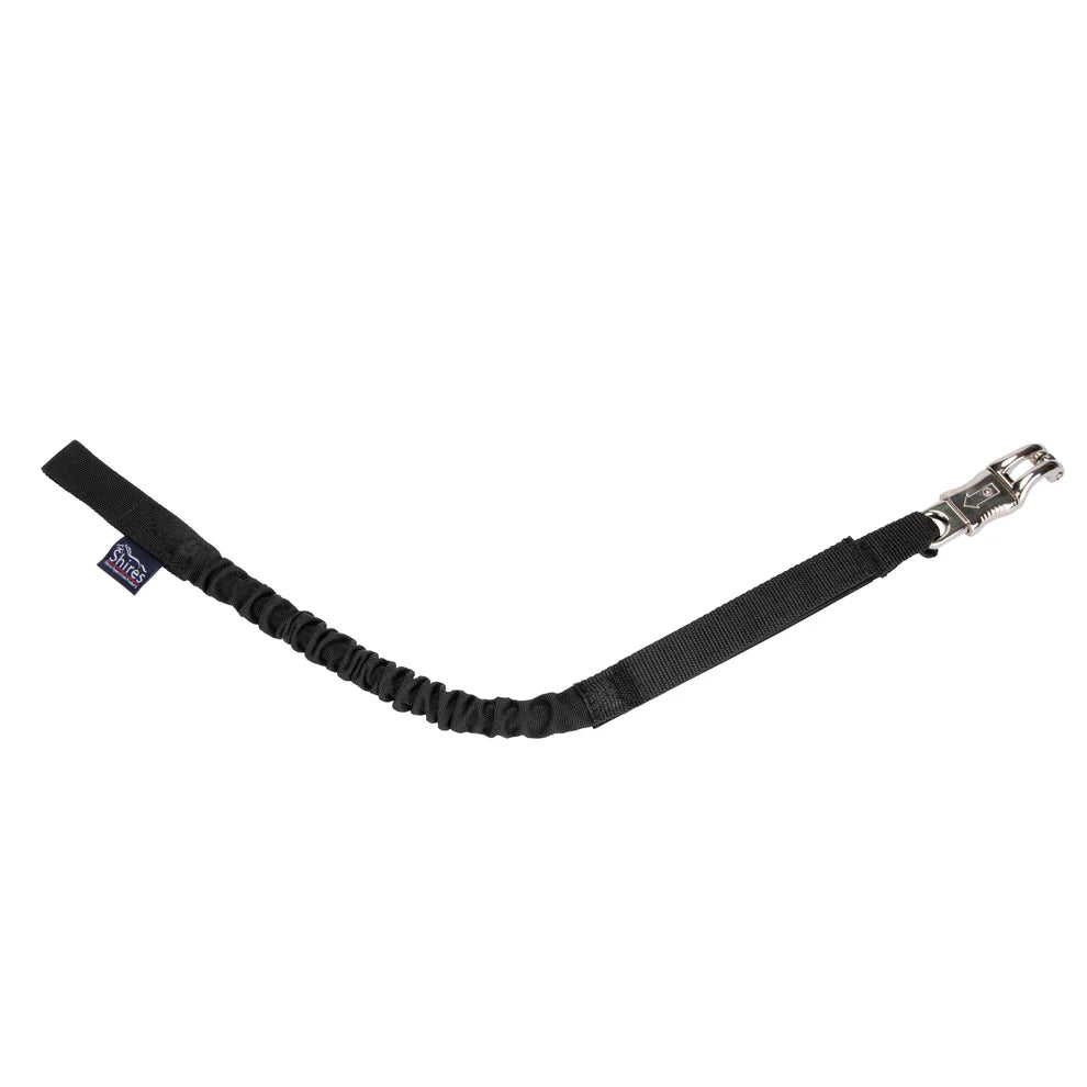 Shires Bungee Breakaway Trailer Tie - Black