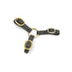3045A Shires Three Way Leather Couplings Black