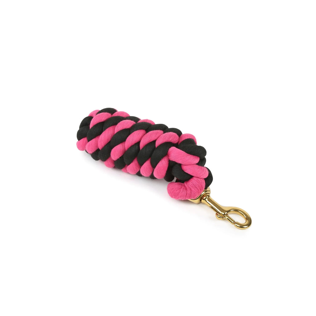 Shires Headcollar Lead Rope With Trigger Clip - Black/Fuchsia