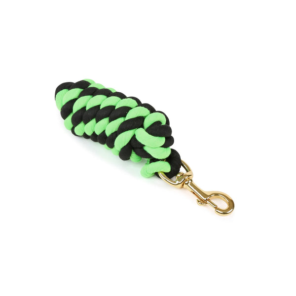 Shires Headcollar Lead Rope With Trigger Clip - Black/Lime